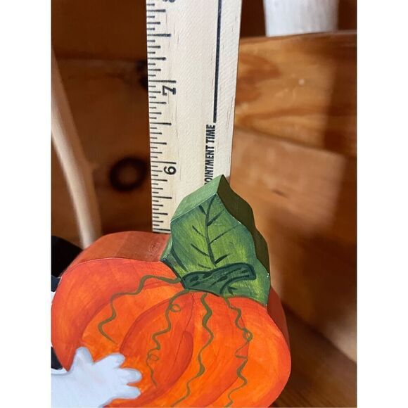 Vintage Handmade Wood Halloween Ghosts Decor - Picture 6 of 7